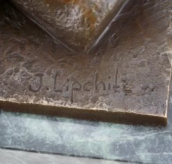 Cubistic Nude Sculpture - Sign. Lipchitz - Cubistic Bronze -Salvador Dali Shop DSC05482