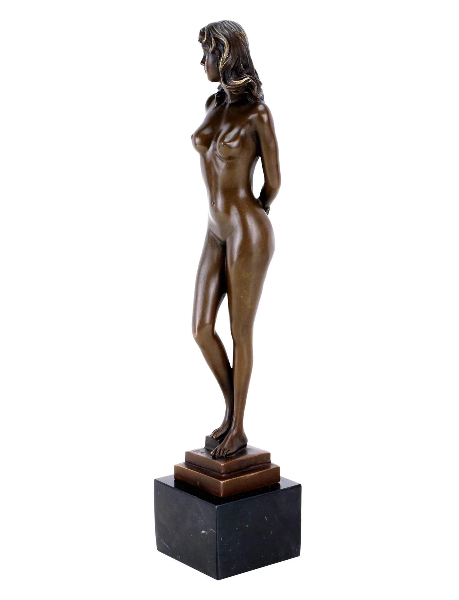 Nude Beauty - Erotic Girl Lara - Signed Nick - Bronze Sexy Nude 2 Nude Beauty - Erotic Girl Lara - Signed Nick - Bronze Sexy Nude - Image 2