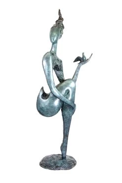 Limited Bronze Nude With Dove - Big Garden Sculpture - Martin Klein -Salvador Dali Shop DSC05531