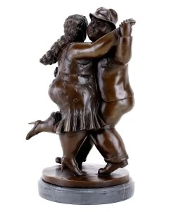 Contemporary Bronze Figurine - Dancing Couple II - Fernando Botero