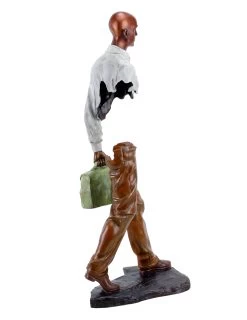 Contemporary Bronze Sculpture - Erased Man II - By Martin Klein -Salvador Dali Shop DSC05627