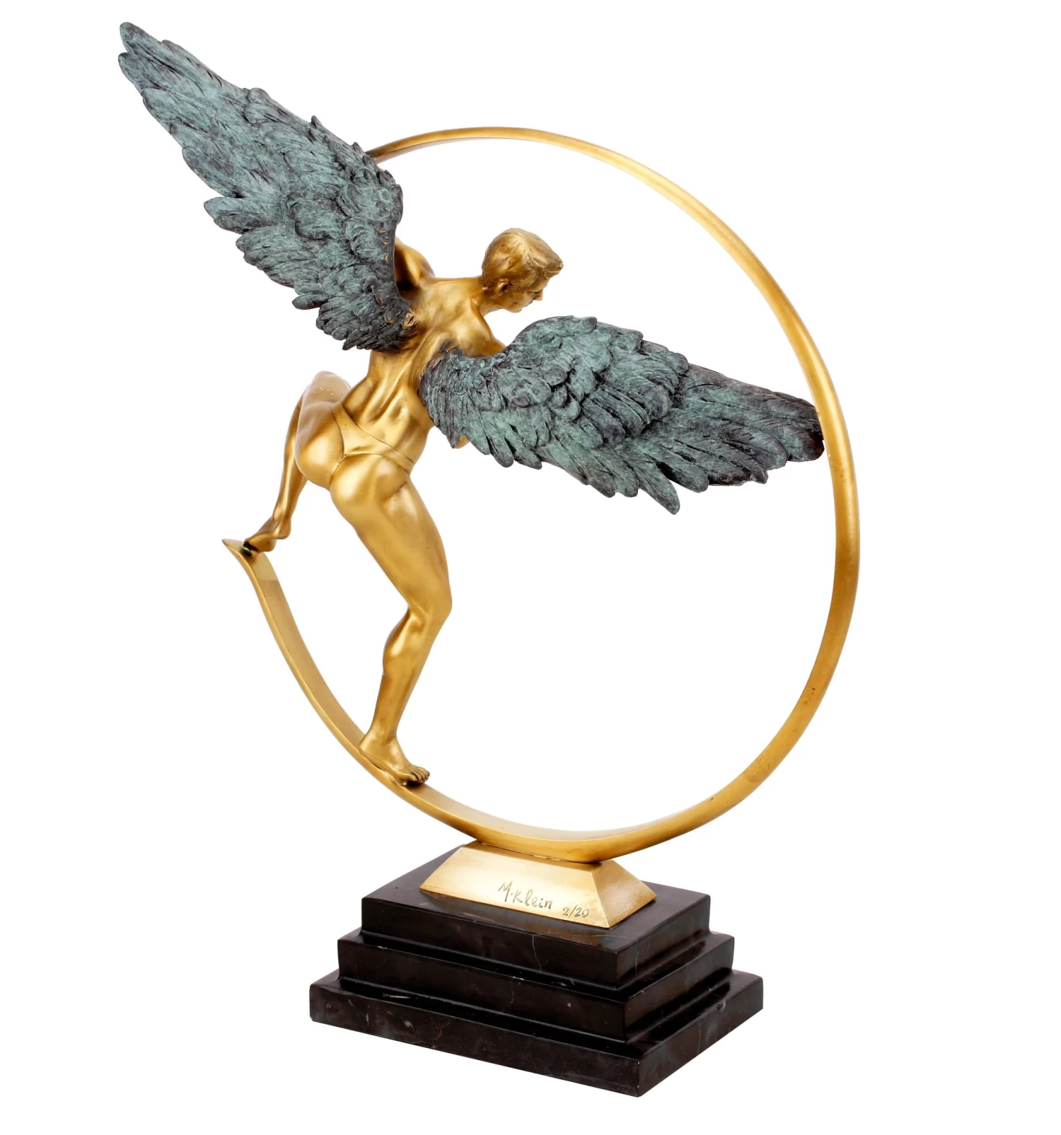 Guardian Angel - Limited Bronze Angel Sculpture - Martin Klein 4 Guardian Angel - Limited Bronze Angel Sculpture - Martin Klein - Image 4