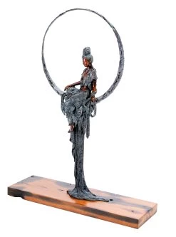 Sitting Tara - Sign. Martin Klein - Limited Bronze Buddha Figurine -Salvador Dali Shop DSC05748