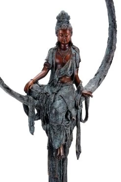 Sitting Tara - Sign. Martin Klein - Limited Bronze Buddha Figurine -Salvador Dali Shop DSC05758