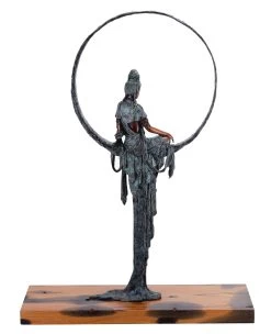 Sitting Tara - Sign. Martin Klein - Limited Bronze Buddha Figurine -Salvador Dali Shop DSC05761