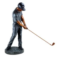 Tall Bronze Sculpture Golfer - Limited - XXL Golf Player Statue