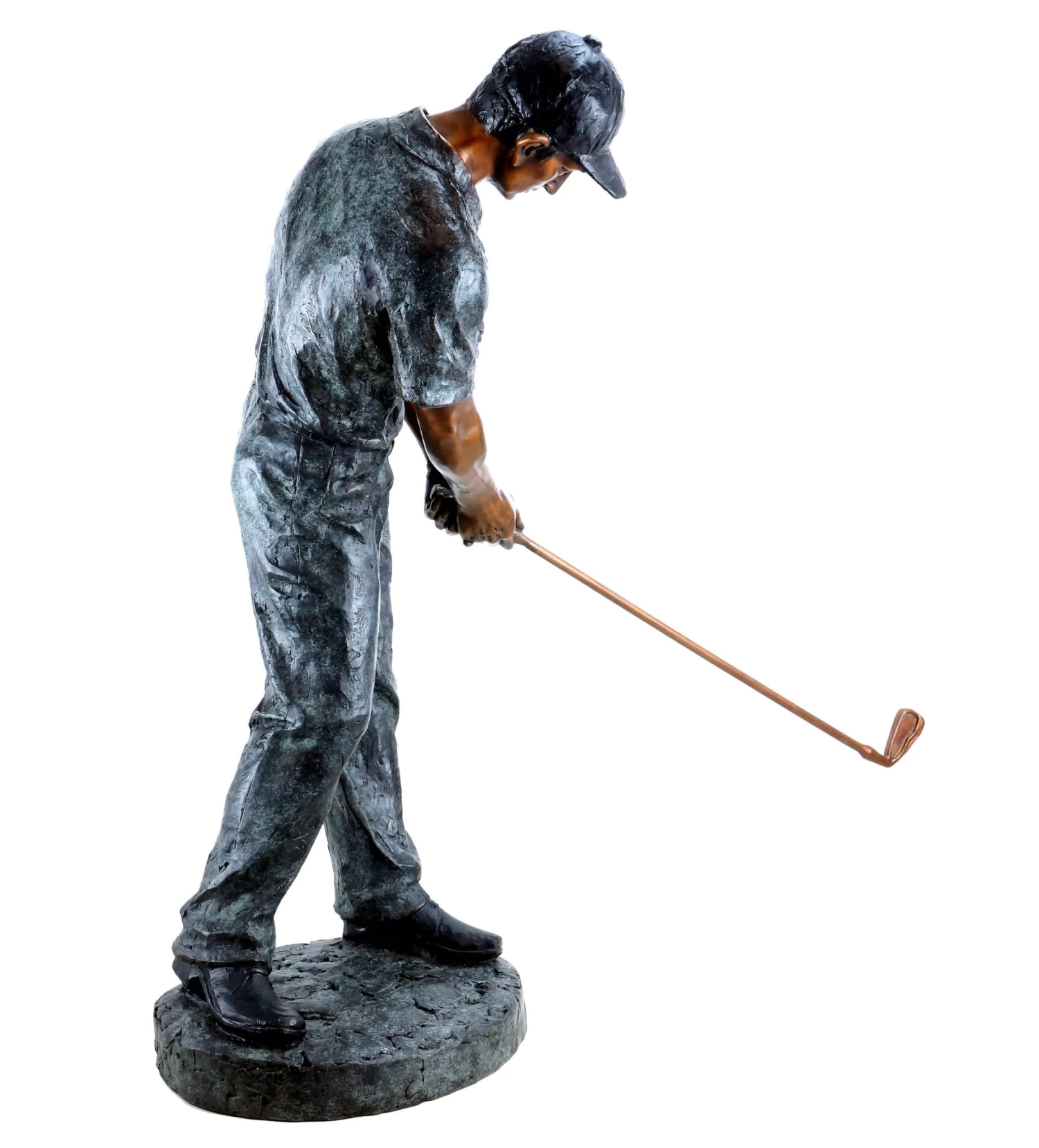 Tall Bronze Sculpture Golfer - Limited - XXL Golf Player Statue 4 Tall Bronze Sculpture Golfer - Limited - XXL Golf Player Statue - Image 4