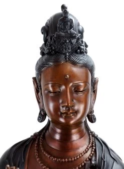 White Tara - Bronze Buddha Statue - Yoga Zen Sculpture - Sign. Milo -Salvador Dali Shop DSC05860