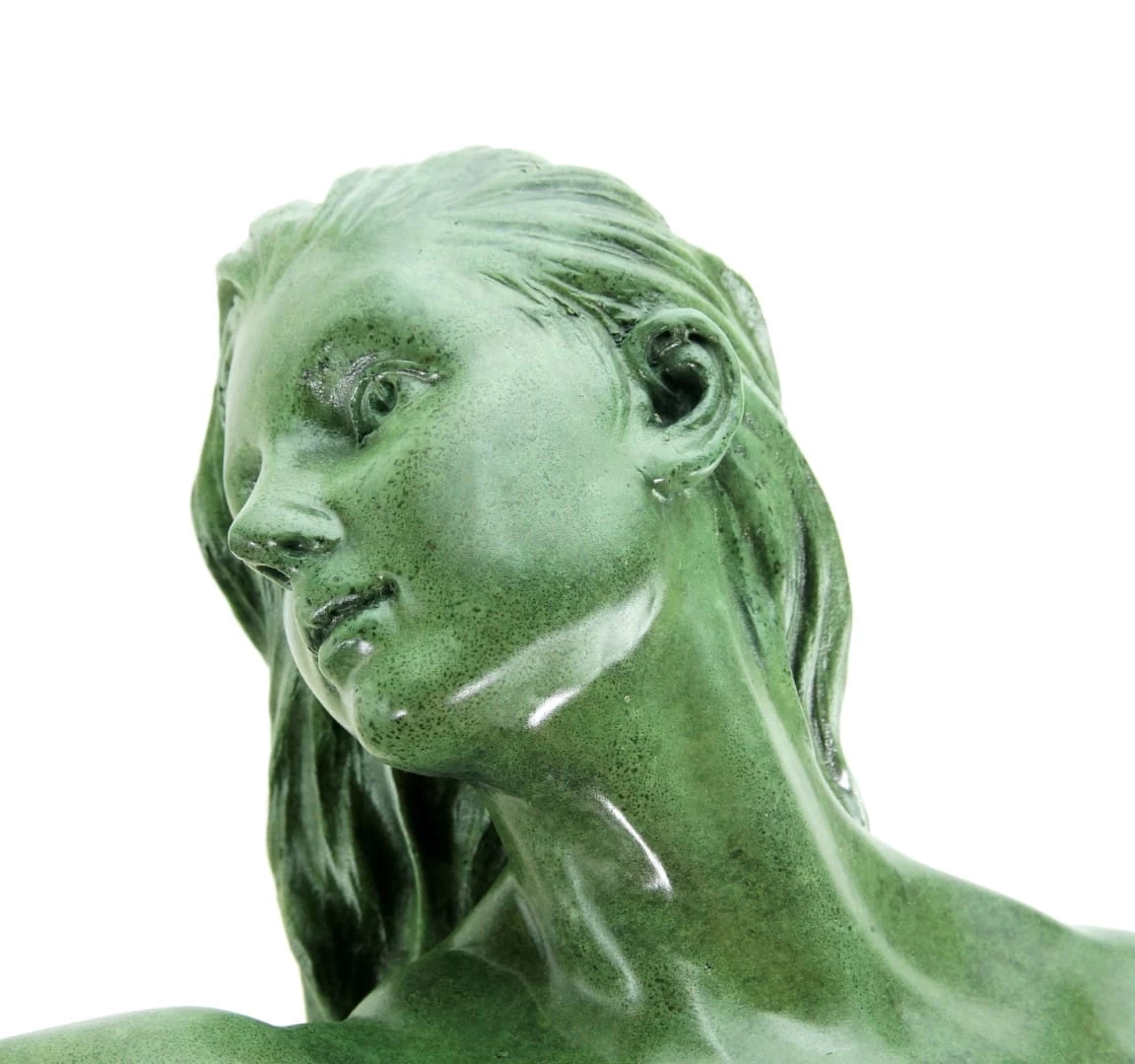 Sensual Female Nude With Golden Ball - Limited Bronze Statue 1 Sensual Female Nude With Golden Ball - Limited Bronze Statue