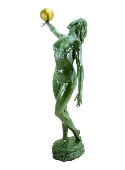 Sensual Female Nude With Golden Ball - Limited Bronze Statue 13 Sensual Female Nude With Golden Ball - Limited Bronze Statue -Salvador Dali Shop DSC06118