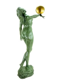 Sensual Female Nude With Golden Ball - Limited Bronze Statue 15 Sensual Female Nude With Golden Ball - Limited Bronze Statue -Salvador Dali Shop DSC06124