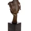 Contemporary Bronze Sculpture - Thinking Woman - Martin Klein - Abstract Bronze