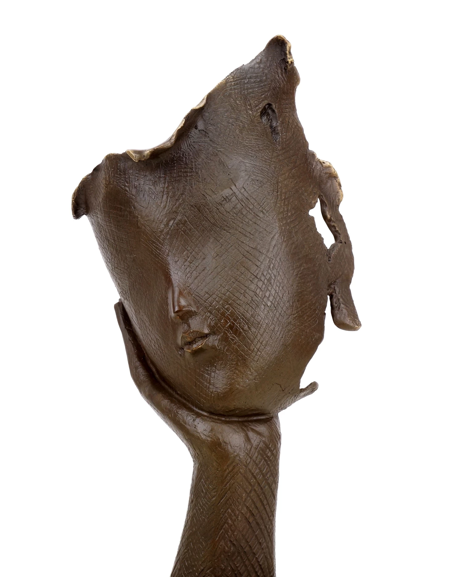 Contemporary Bronze Sculpture - Thinking Woman - Martin Klein - Abstract Bronze 2 Contemporary Bronze Sculpture - Thinking Woman - Martin Klein - Abstract Bronze - Image 2