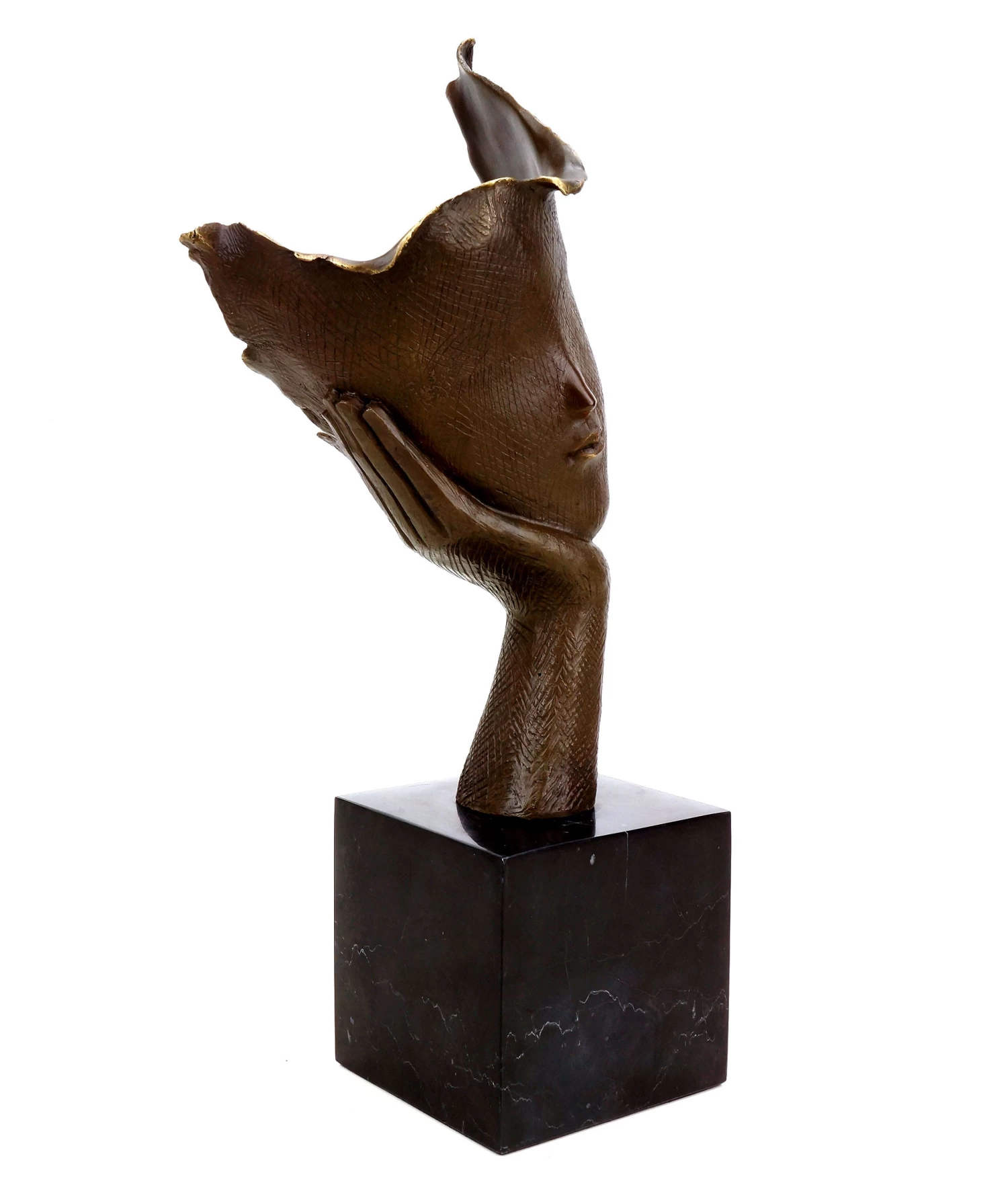 Contemporary Bronze Sculpture - Thinking Woman - Martin Klein - Abstract Bronze 5 Contemporary Bronze Sculpture - Thinking Woman - Martin Klein - Abstract Bronze - Image 5