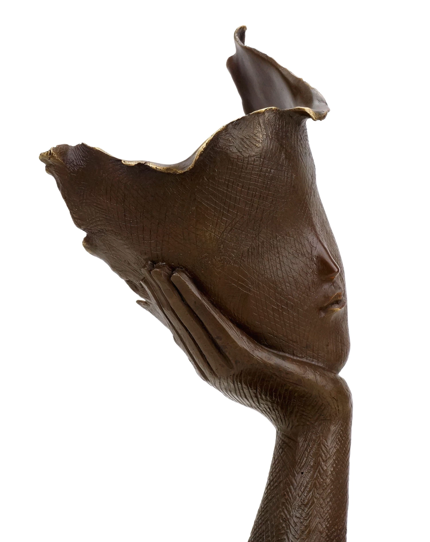 Contemporary Bronze Sculpture - Thinking Woman - Martin Klein - Abstract Bronze 6 Contemporary Bronze Sculpture - Thinking Woman - Martin Klein - Abstract Bronze - Image 6