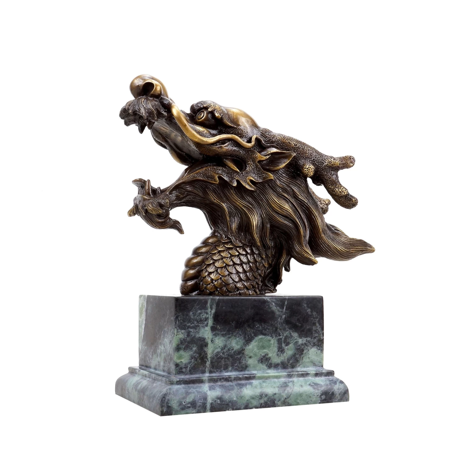 Bronze Chinese Dragon Head - Dragon Lóng - Signed Martin Klein - Dragon Statue 10 Bronze Chinese Dragon Head - Dragon Lóng - Signed Martin Klein - Dragon Statue - Image 10
