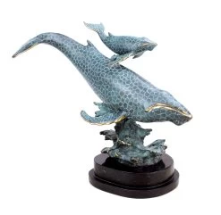 Blue Whale Mother With Her Child - Signed Milo - Whale Statue 16 Blue Whale Mother With Her Child - Signed Milo - Whale Statue -Salvador Dali Shop DSC07795