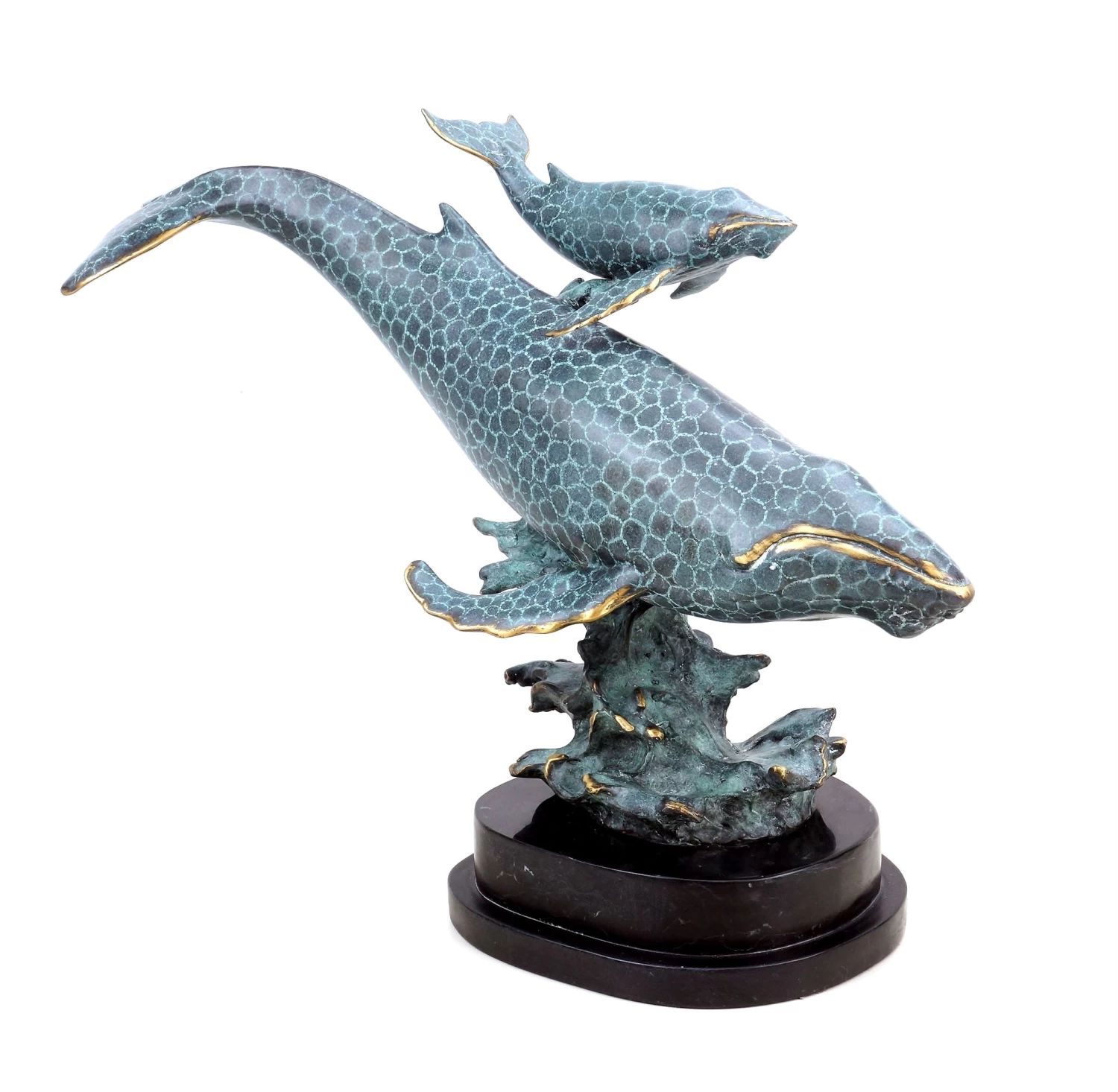 Blue Whale Mother With Her Child - Signed Milo - Whale Statue 8 Blue Whale Mother With Her Child - Signed Milo - Whale Statue - Image 8