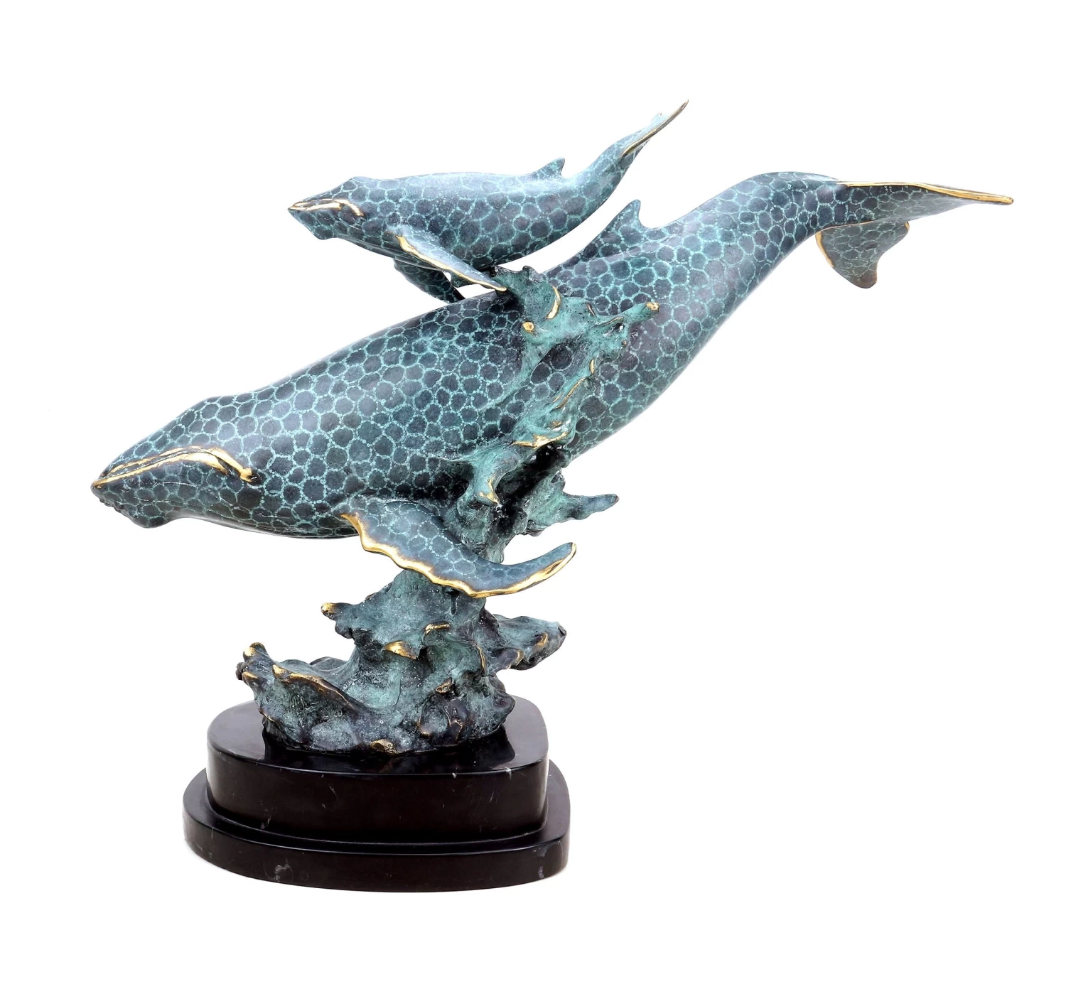 Blue Whale Mother With Her Child - Signed Milo - Whale Statue 7 Blue Whale Mother With Her Child - Signed Milo - Whale Statue - Image 7