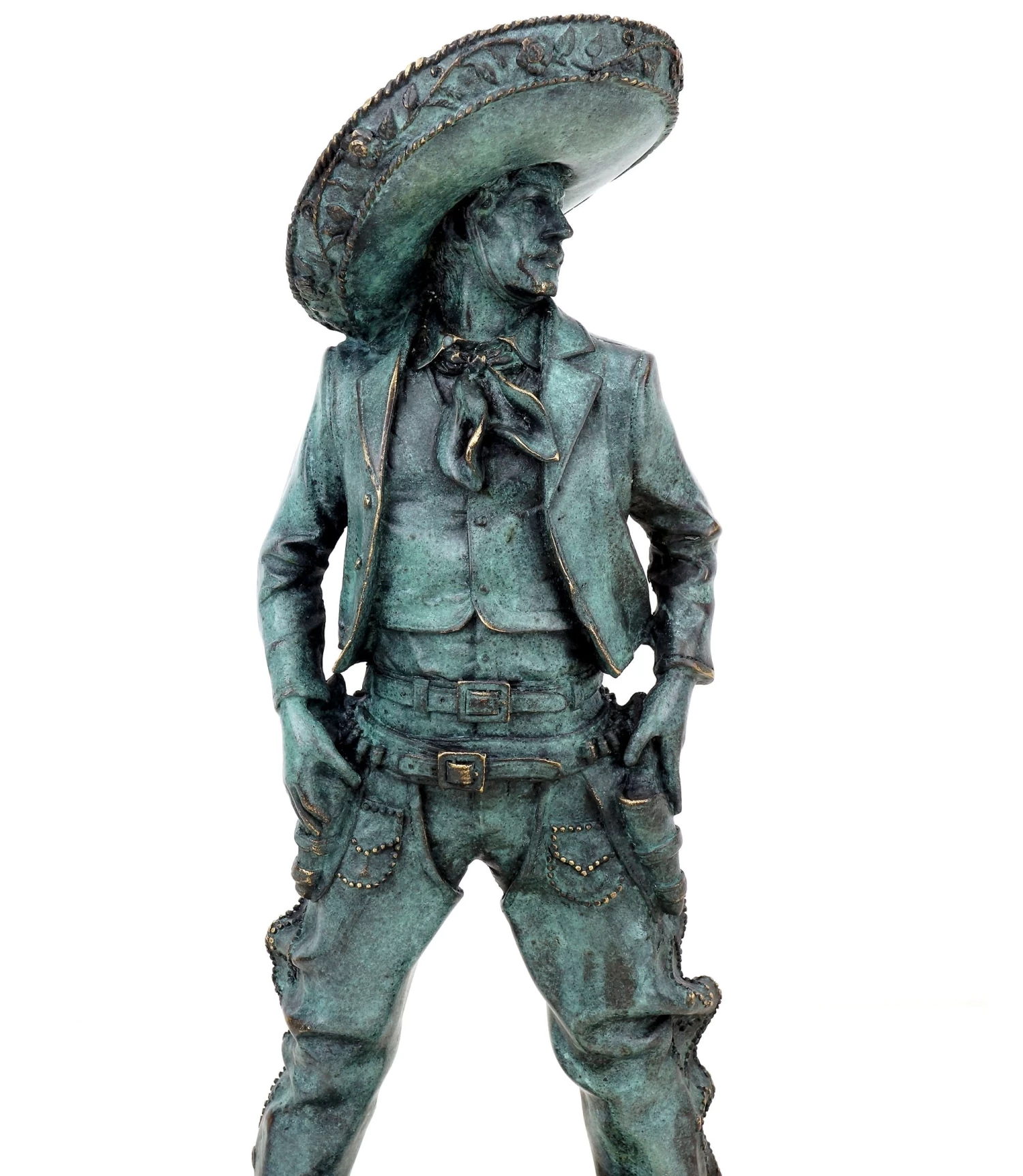 Bronze Figurine - Mexican Cowboy - Charro - Signed Martin Klein - Gaucho Figurine 7 Bronze Figurine - Mexican Cowboy - Charro - Signed Martin Klein - Gaucho Figurine - Image 7