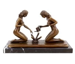 Sexy Gardeners Watering Penises - Signed Milo - Erotic Figurines - Erotic Sculpture For Sale - Sex Sculpture - Phallus Statue -Salvador Dali Shop DSC07826