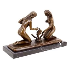 Sexy Gardeners Watering Penises - Signed Milo - Erotic Figurines - Erotic Sculpture For Sale - Sex Sculpture - Phallus Statue