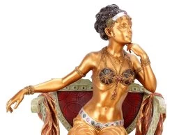 Vienna Bronze - Arabian Beauty - Arabian Statue - Sexy Sculpture - Golden Statue - Erotic Figurine -Salvador Dali Shop DSC07899