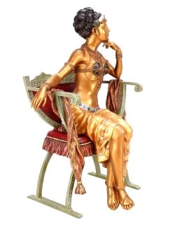 Vienna Bronze - Arabian Beauty - Arabian Statue - Sexy Sculpture - Golden Statue - Erotic Figurine -Salvador Dali Shop DSC07915