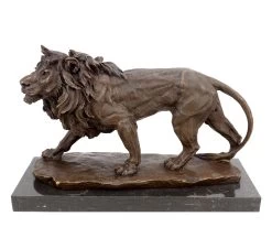 Bronze Animal Sculpture - Walking Lion - Animal Figurine - Signed Milo -Salvador Dali Shop DSC07920