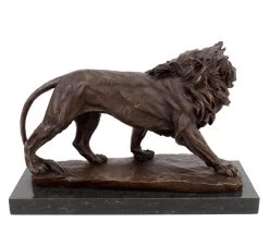 Bronze Animal Sculpture - Walking Lion - Animal Figurine - Signed Milo -Salvador Dali Shop DSC07932