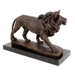 Bronze Animal Sculpture - Walking Lion - Animal Figurine - Signed Milo -Salvador Dali Shop DSC07933