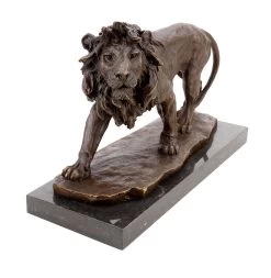 Bronze Animal Sculpture - Walking Lion - Animal Figurine - Signed Milo -Salvador Dali Shop DSC07936