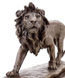 Bronze Animal Sculpture - Walking Lion - Animal Figurine - Signed Milo -Salvador Dali Shop DSC07939
