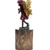 Fairy Figurine - Flower Fairy - Bronze Figurine On Marble Base - Art Nouveau - Milo - Fantasy Statue