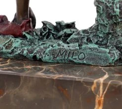 Fairy Figurine - Flower Fairy - Bronze Figurine On Marble Base - Art Nouveau - Milo - Fantasy Statue -Salvador Dali Shop DSC07969