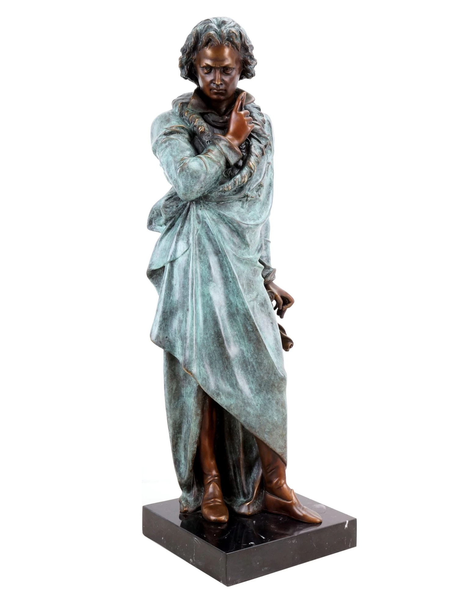 Opulent Bronze Statue - Ludwig Van Beethoven - Signed Teupheme - Composer Bronze - Beethoven Sculpture For Sale 12 Opulent Bronze Statue - Ludwig Van Beethoven - Signed Teupheme - Composer Bronze - Beethoven Sculpture For Sale - Image 12