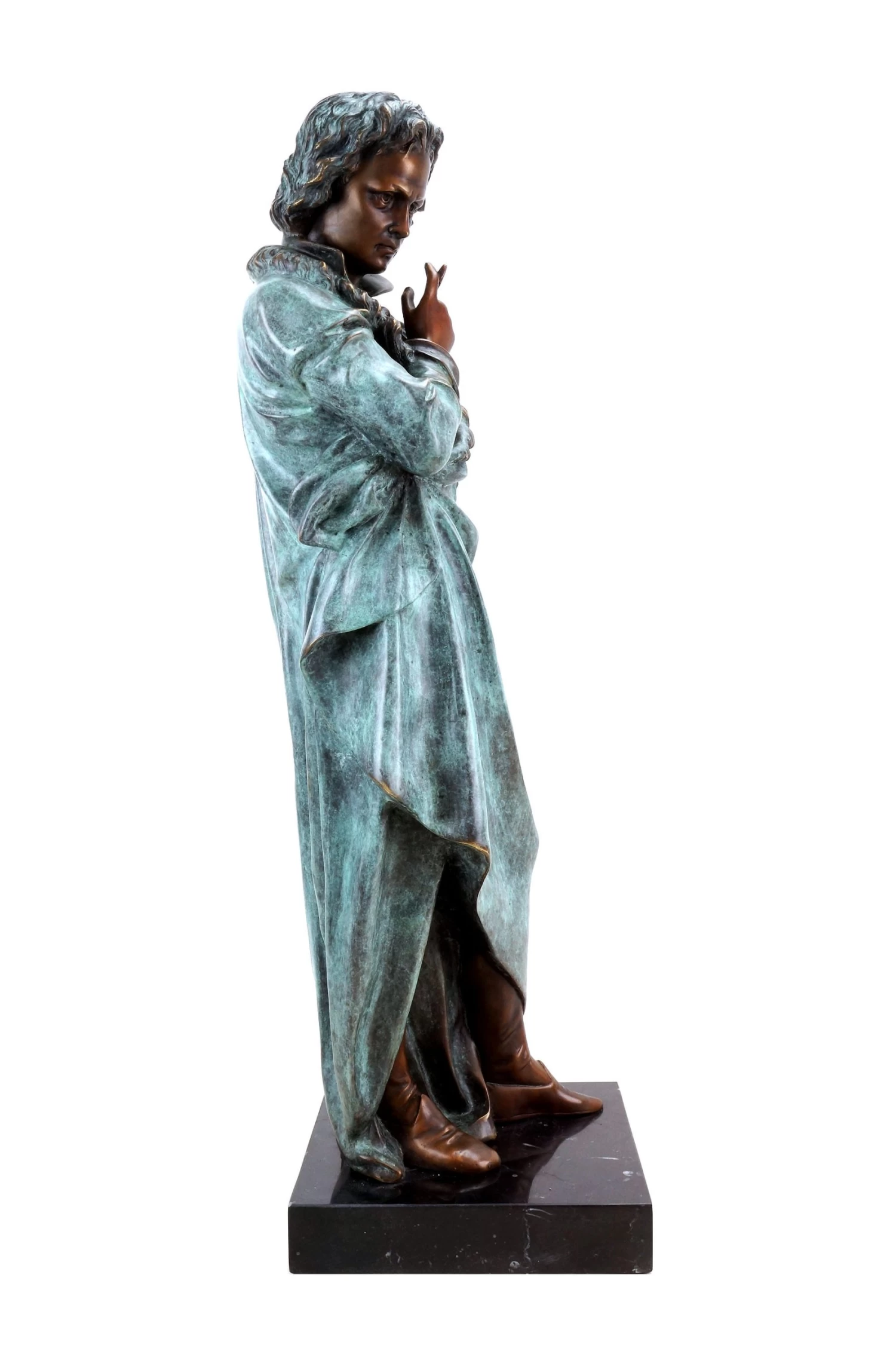 Opulent Bronze Statue - Ludwig Van Beethoven - Signed Teupheme - Composer Bronze - Beethoven Sculpture For Sale 2 Opulent Bronze Statue - Ludwig Van Beethoven - Signed Teupheme - Composer Bronze - Beethoven Sculpture For Sale - Image 2