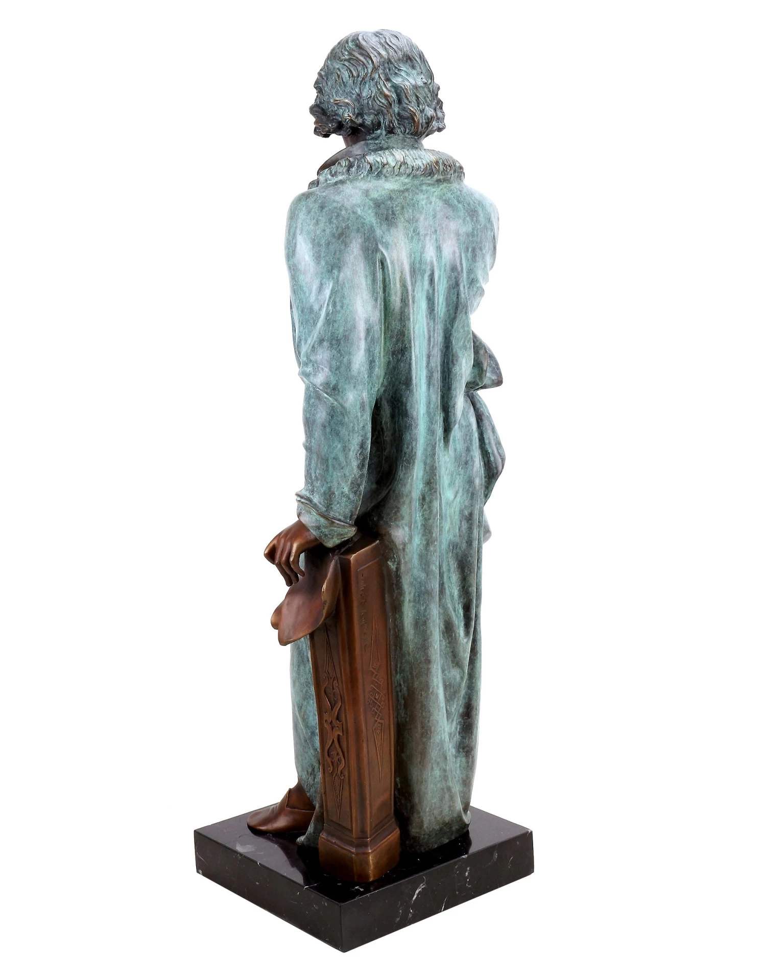 Opulent Bronze Statue - Ludwig Van Beethoven - Signed Teupheme - Composer Bronze - Beethoven Sculpture For Sale 7 Opulent Bronze Statue - Ludwig Van Beethoven - Signed Teupheme - Composer Bronze - Beethoven Sculpture For Sale - Image 7