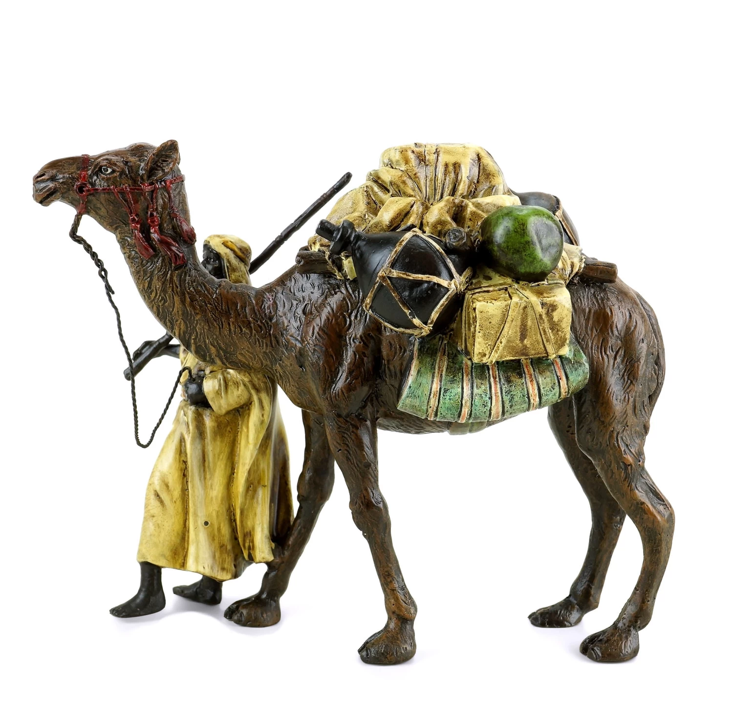 Arabian Warrior With Camel - Vienna Bronze - Stamped 4 Arabian Warrior With Camel - Vienna Bronze - Stamped - Image 4