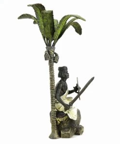 Vienna Bronze - Arabian Warrior Under Palm Tree - Stamped -Salvador Dali Shop DSC08135