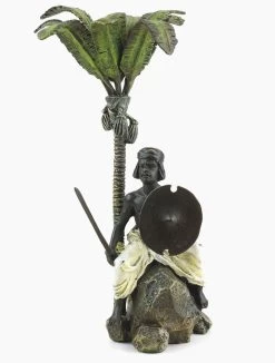 Vienna Bronze - Arabian Warrior Under Palm Tree - Stamped -Salvador Dali Shop DSC08143