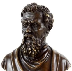 Michelangelo Bronze Bust - Signed - Bronze Figurine -Salvador Dali Shop DSC082275aed5cc7b3585