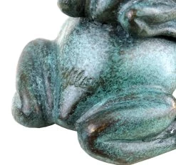 Bronze Frog Couple - Animal Figurine - Green Patina - Signed Milo -Salvador Dali Shop DSC08238