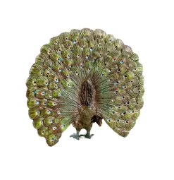 Vienna Bronze Peacock - Stamped - Animal Figurine - Miniature Bronze -Salvador Dali Shop DSC08255