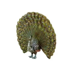 Vienna Bronze Peacock - Stamped - Animal Figurine - Miniature Bronze -Salvador Dali Shop DSC08258