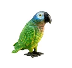 Hand Painted Parrot - Vienna Bronze Match Stand - Bird Figurine -Salvador Dali Shop DSC08270