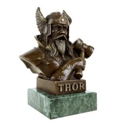 Thor Bronze Bust - God Of Thunder - Bronze Viking Figurine - Signed -Salvador Dali Shop DSC083065aed808d6b9bd