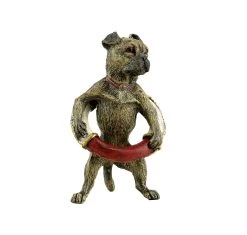 Pug With Lifebelt - Vienna Bronze - Stamped - Dog Figurine 9 Pug With Lifebelt - Vienna Bronze - Stamped - Dog Figurine -Salvador Dali Shop DSC08307