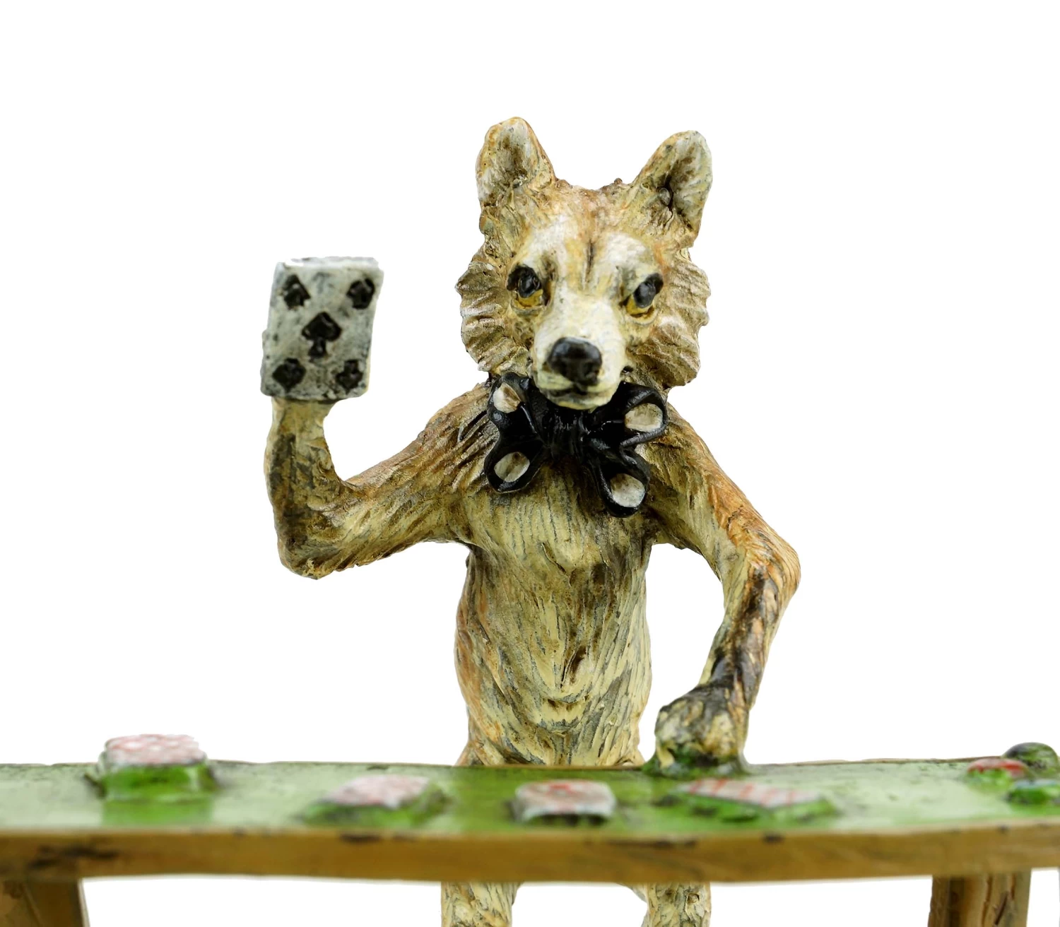 Vienna Bronze - Fox Figurine - Card Player - Hand-Painted - Stamped 5 Vienna Bronze - Fox Figurine - Card Player - Hand-Painted - Stamped - Image 5