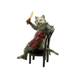 Vienna Bronze - Cat At The Hairdresser - Stamped - Hand-Painted Figurine 8 Vienna Bronze - Cat At The Hairdresser - Stamped - Hand-Painted Figurine -Salvador Dali Shop DSC08360